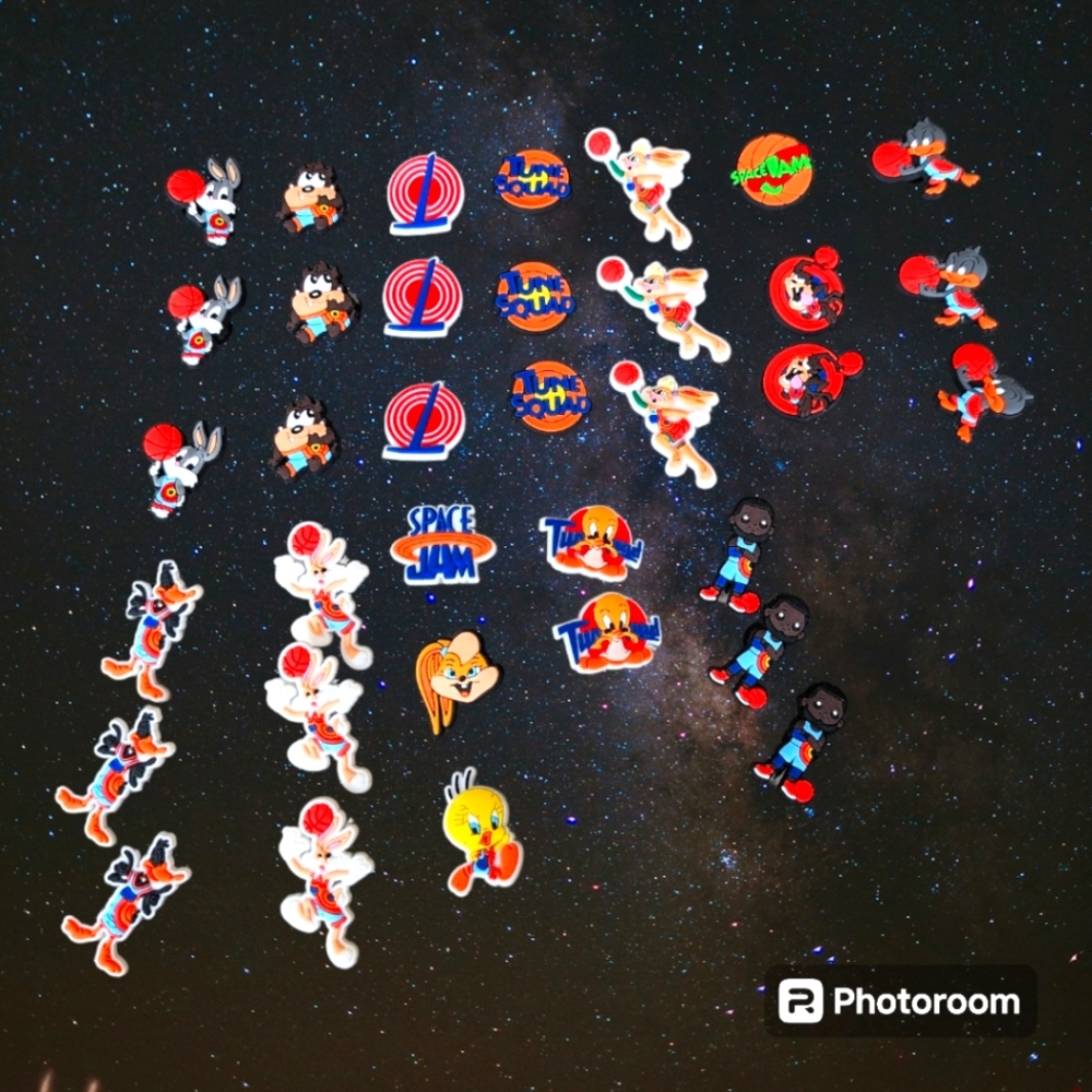 Space Jam Jibbits/Charms set, NWT Pick 10 pcs